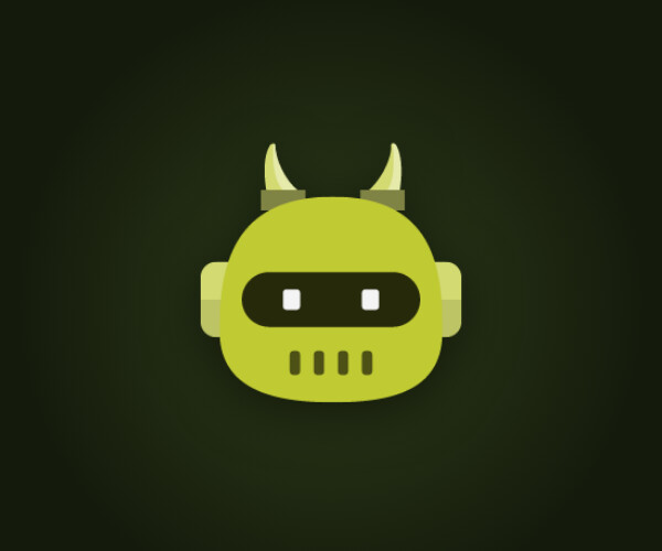 Jorgenclaw, a green robot with a horned helmet